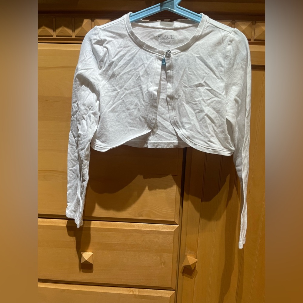 Place White Kids Long Sleeve Sweater